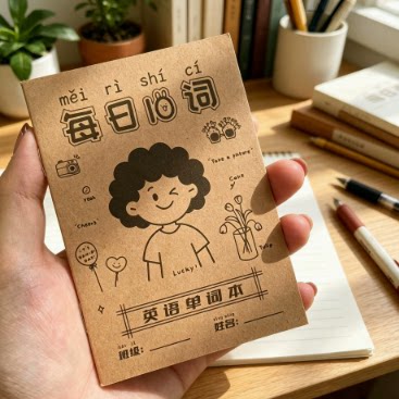 每日10词英语单词本艾宾浩斯记忆本听写本小学生初中生便携单词本
