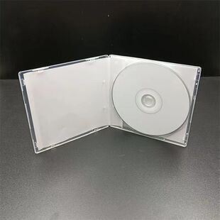 超薄盒子 软胶不易碎 有膜可插页 DVD光盘盒子 明丙方盒正方形VCD