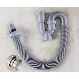 洗手盆防臭下水管脸盆面盆S弯U型排水管套装 台盆洗手池下水器配件