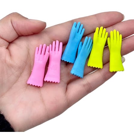 清洁手套微缩场景摆件仿真手套摆件