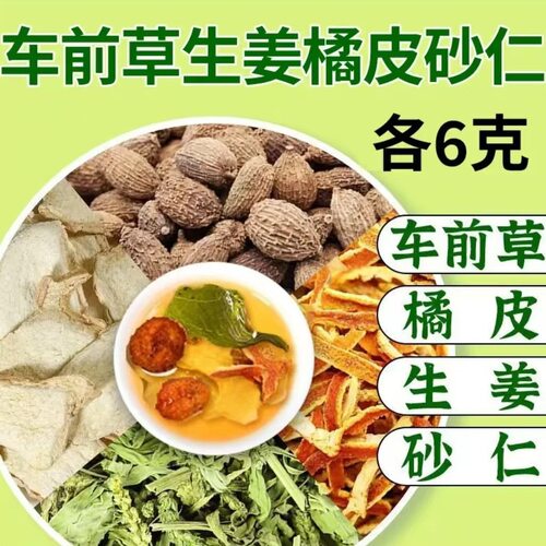 车前草砂仁姜橘泡水正品中药材