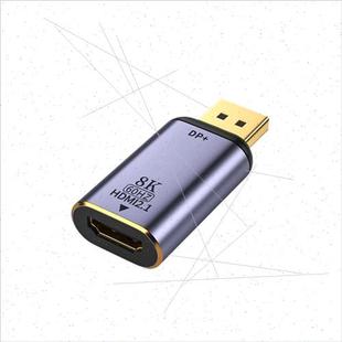 2.1版 hdmi转dp switchDP 1.4转HDMI 8K高清转接头器电脑显卡接电