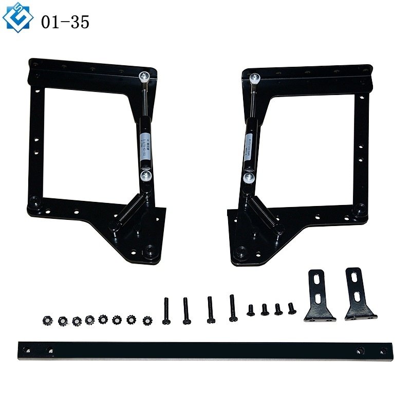 可定制尺寸咖啡桌升降架气杆加弹簧缓冲下降茶几升降支撑架