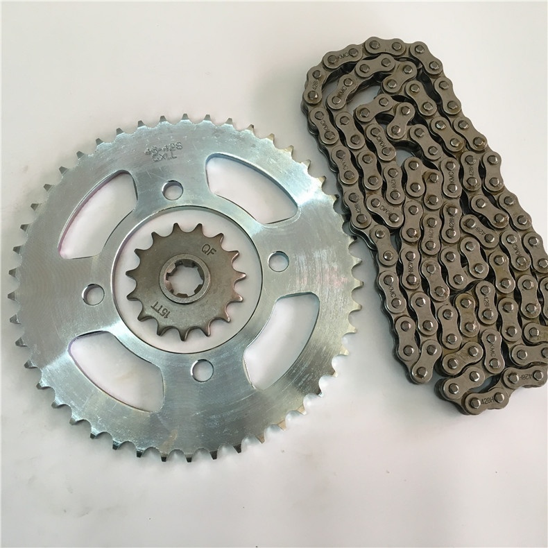 摩托车配件QS150-A B风暴QS125-A太子GZ150 套链大小链轮链条牙盘