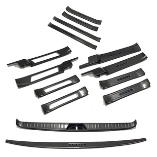 适用于21款 迎宾踏板后备箱后护板尾门防护饰条 丰田赛那门槛条改装