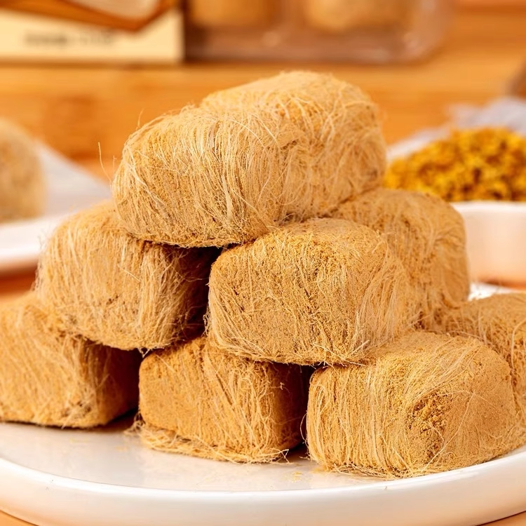 纯手工黄豆面龙须酥正宗麦芽糖丝丝糖老北京酥糖传统下午茶糕点