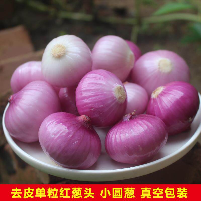 广东单粒红葱头珠葱小洋葱去皮红葱头干葱熬葱油广东肠粉酱料包邮