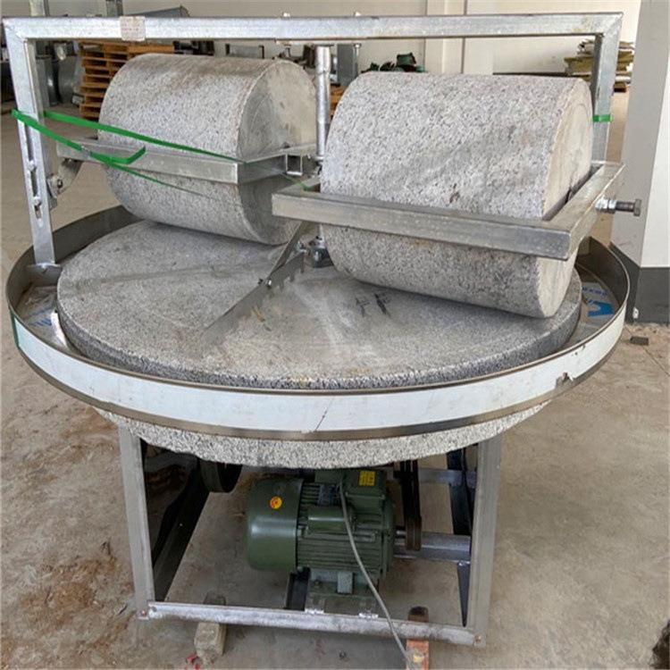 单辊双辊机器家用电石碾子双磨头研磨五谷杂粮磨面机