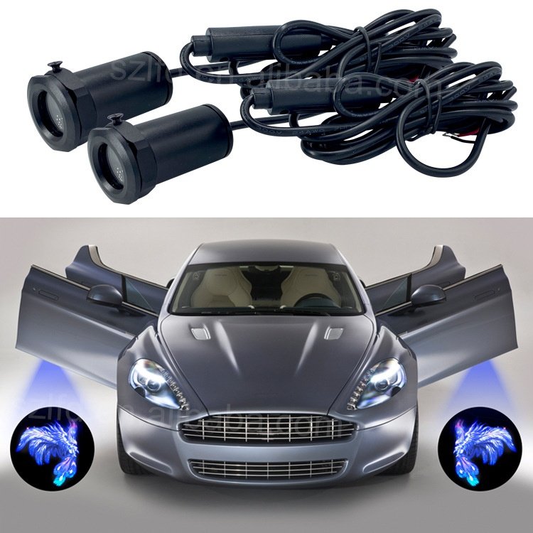 高功率汽车摩托车电动车接线投影距离20-40公分门灯迎宾灯