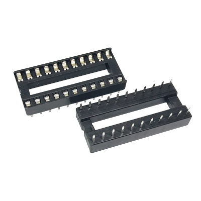 IC插座DIP芯片直插单片机集成块方孔底座子8 14 16 20 24 32 40P