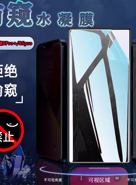 昌想 适用努比亚红魔8Pro防窥膜Nubia 8S Pro+游戏手机贴膜NX729J防刮滑水凝膜5G保护隐私por磨砂防指纹por新