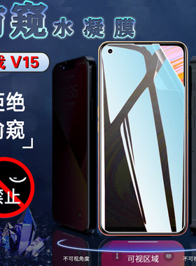 昌想 适用Realme V15防窥水凝膜OPPO真我V11S手机贴膜V13全屏RMX3121保护隐私RMX3125防刮十五RMX3041软3092