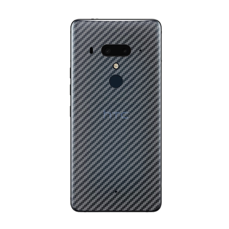 昌想 适用htcu12+后膜HTC U12+手机背膜U12plus碳纤维贴膜2Q55300半透明防刮滑磨砂抗指纹保护模后壳贴纸软莫