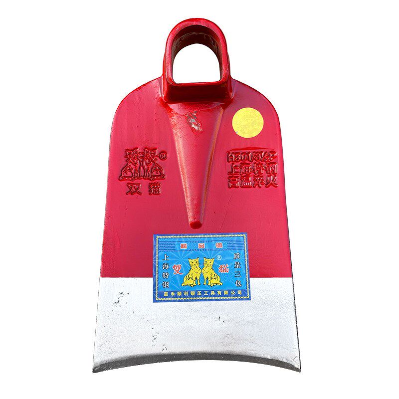 锄头双猫牌红色钢锄鸡公锄条锄园林工具开山锄湖南顺利雄鸡牌锄头
