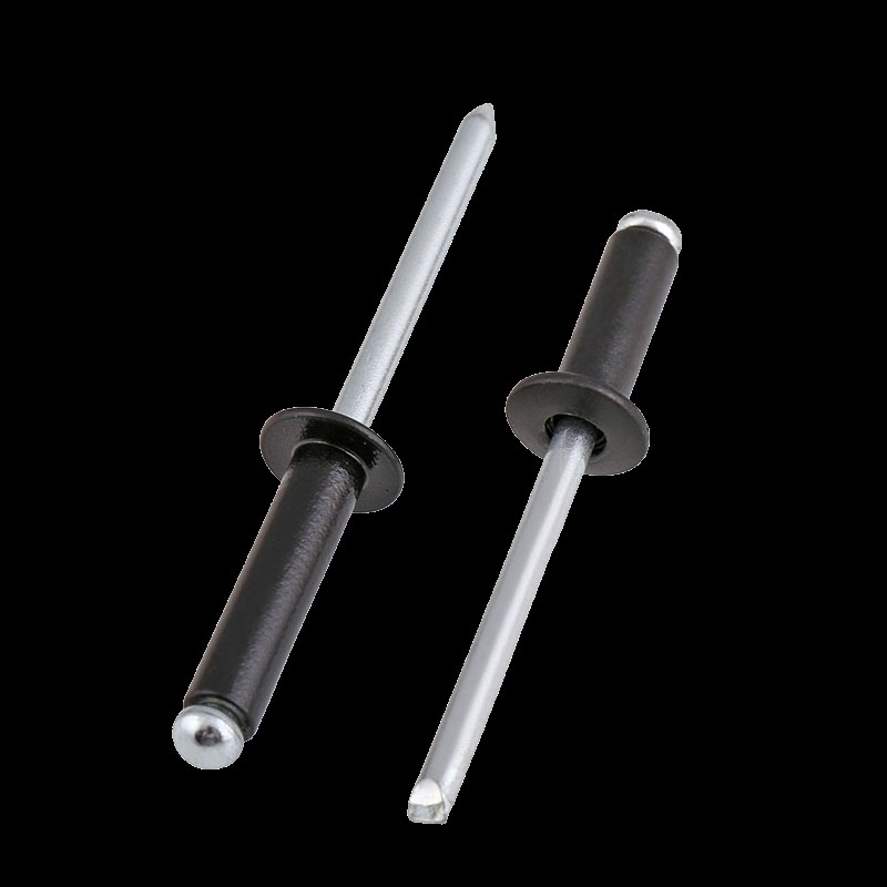 M3.2M4M5*10x12x14x16mm拉铆钉开口型拉钉平圆头黑色铝制抽芯铆钉