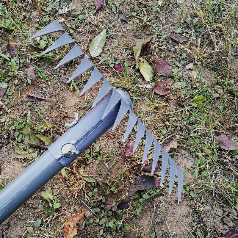 家用搂草筢子铁扒子钢耙子农具园林园艺工具菜园树叶耙草爬草耙子