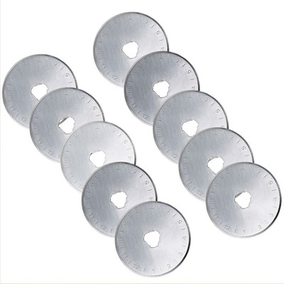 切割圆形刀片 切薄膜胶带布料纸管皮革圆刀片 R分切机刀片带刻度