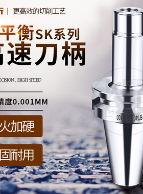 台湾进口高速BT30-SK刀柄BT30/40 SK10 SK16精雕机数控动平衡刀柄