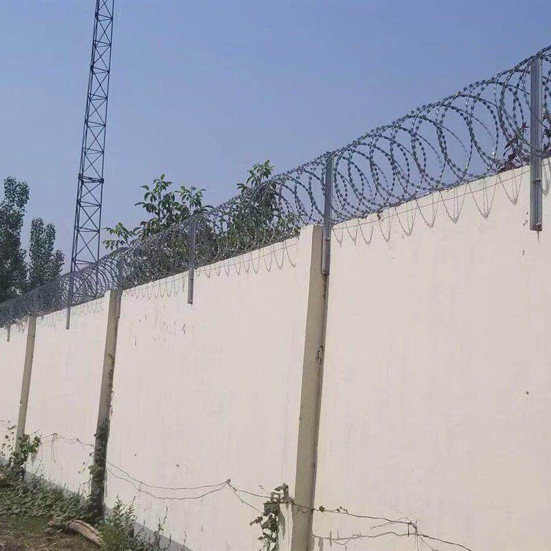 刀片刺绳防盗围栏围墙防爬防盗刺网带刺铁丝防盗刺滚笼刀刺不锈钢