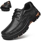 中年爸爸鞋 清仓捡漏男鞋 软面真皮工装 鞋 头层牛皮男士 户外休闲皮鞋