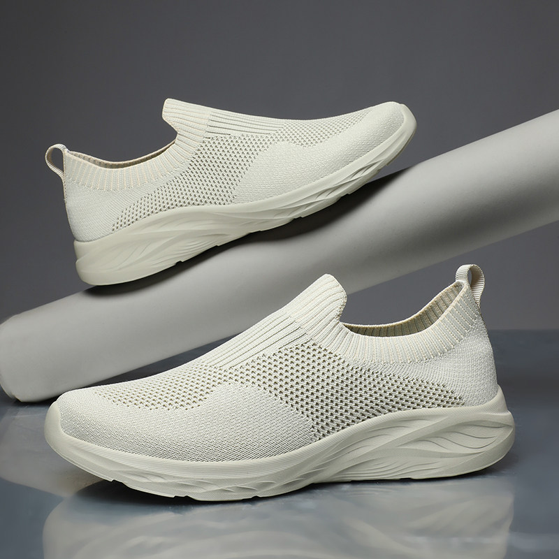 外贸47大码宽脚肥飞织网鞋45软底一脚蹬懒人鞋46透气防滑开车鞋48,流行男鞋,网面鞋,淘宝优惠券,粉丝福利购,淘宝优惠卷