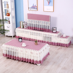 茶几布罩2022新款电视柜组合桌布茶几垫子蕾丝客厅垫布套防尘罩i.