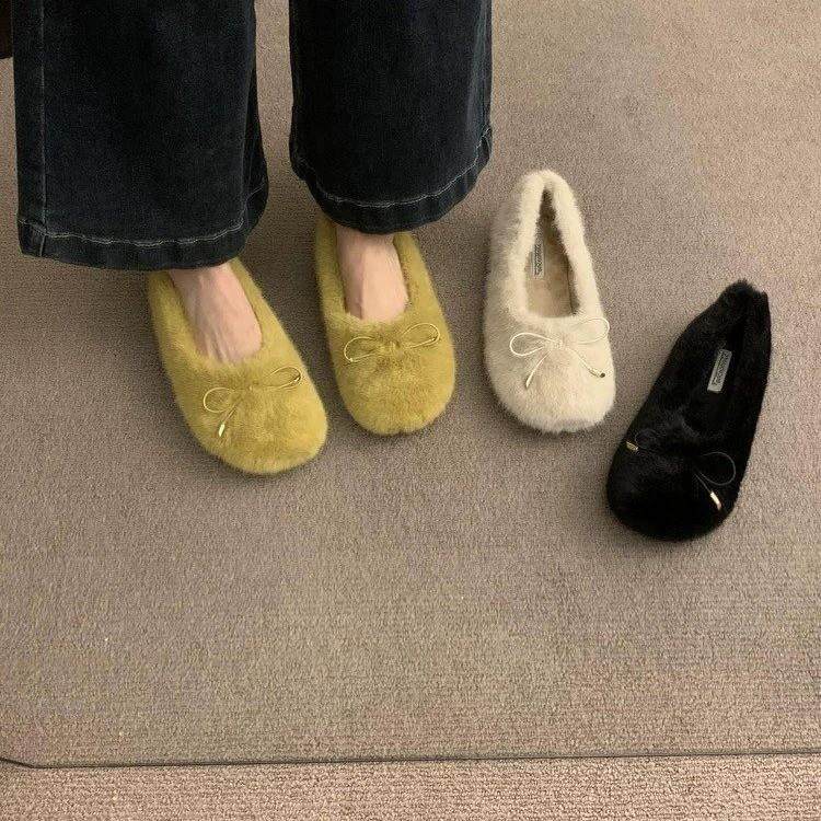 温柔仙女风毛毛鞋女外穿2025秋冬新款韩版软底棉鞋平底加绒豆豆鞋,户外/登山/野营/旅行用品,其他户外鞋,淘宝优惠券,粉丝福利购,淘宝优惠卷