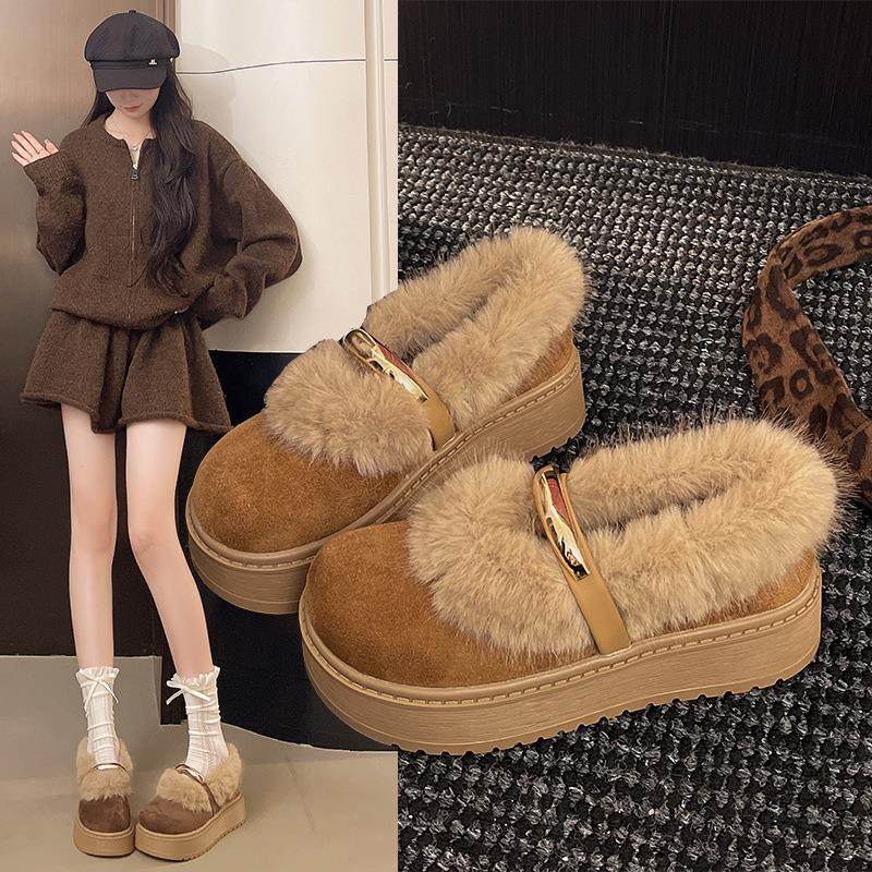 网红加绒一脚蹬包头毛毛棉鞋外穿2025秋冬新款百搭勃肯鞋女豆豆棉,户外/登山/野营/旅行用品,其他户外鞋,淘宝优惠券,粉丝福利购,淘宝优惠卷