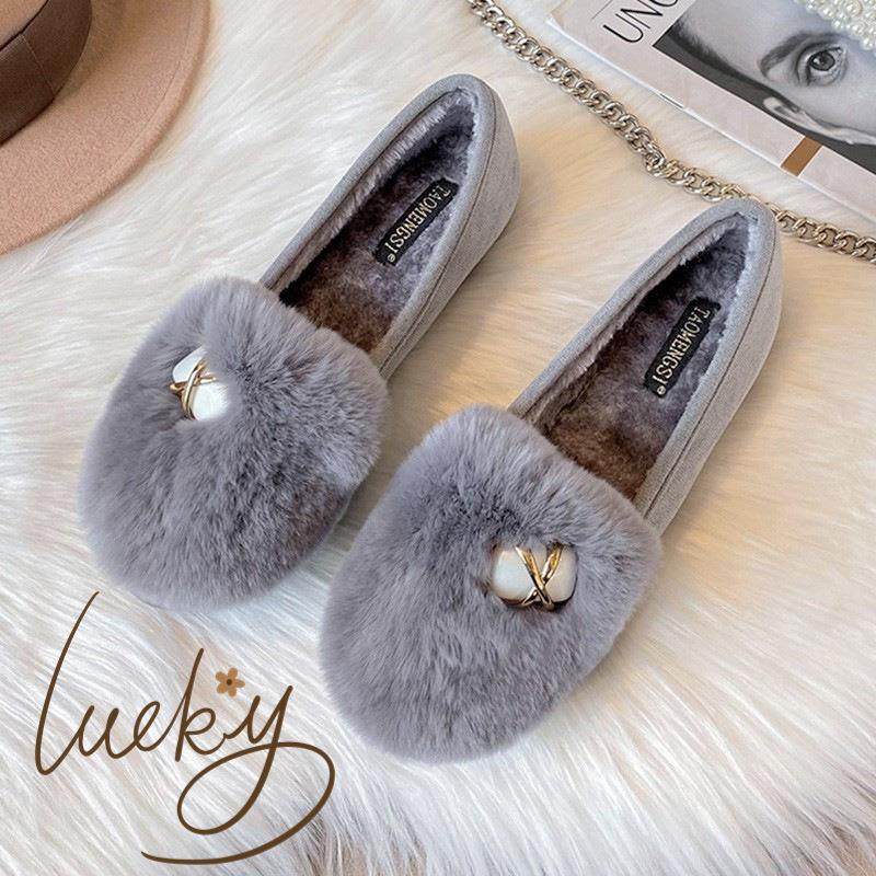 2惠东易鑫达豆豆鞋女加绒棉鞋女款圆头大码外穿厚底保暖毛毛鞋,户外/登山/野营/旅行用品,其他户外鞋,淘宝优惠券,粉丝福利购,淘宝优惠卷