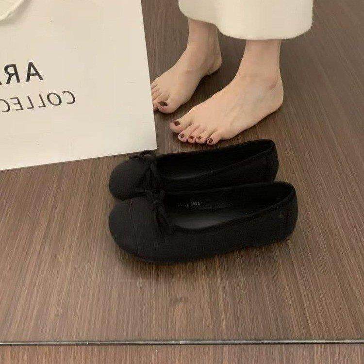 女脚结晚风灰色芭蕾单鞋平底百搭一脚蹬复古晚不累浅口豆豆鞋,户外/登山/野营/旅行用品,其他户外鞋,淘宝优惠券,粉丝福利购,淘宝优惠卷