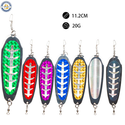 4.5in Hard Bait Fishing Flasher Spoon鲑鱼饵闪光器钓鱼勺拖钓