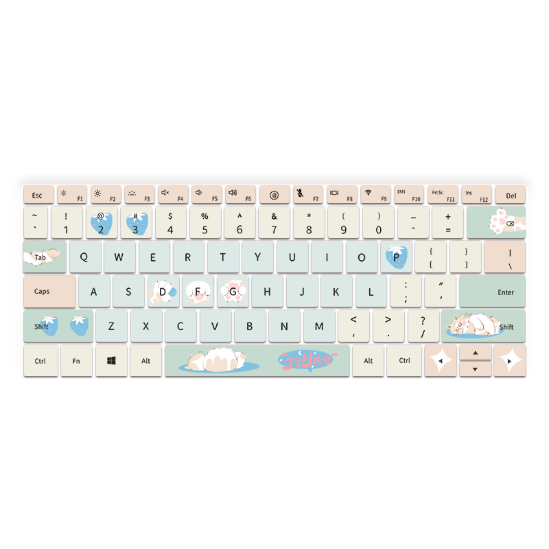 猫咪款适用华为MateBook14s D14键盘保护膜GT D16版2024笔记本13s 14s电脑XPro荣耀Magi
