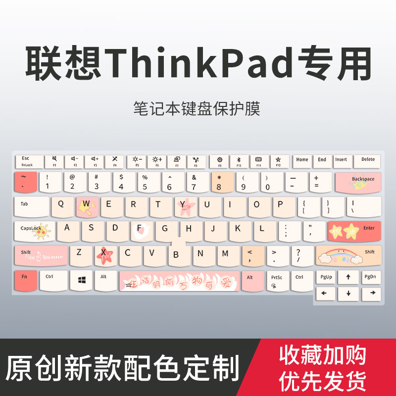 适用联想ThinkPad E14 Gen3键盘膜T14 L14 P14S笔记本E15 P15V电脑T431S L440 L450 L460 L470键盘保护膜s2