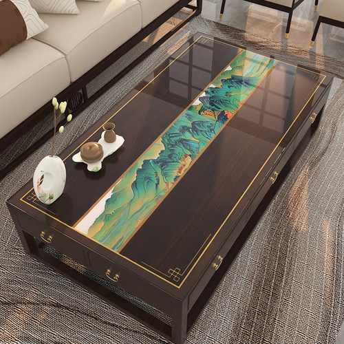 新中式PVC半透明软玻璃防水防油