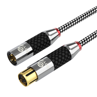 SOYIRI镀银卡农线公对母话筒线