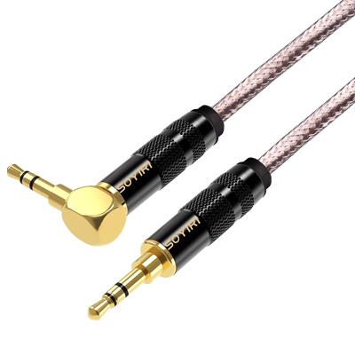 单晶铜镀银3.5mm车载音箱音频线