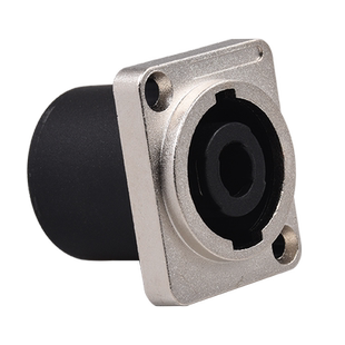 SOYIRI甬圣 D型三芯卡农公母插座 音箱音箱功放调音台效果器平衡母座模块防水防尘镀金卡农母座信息面板插座