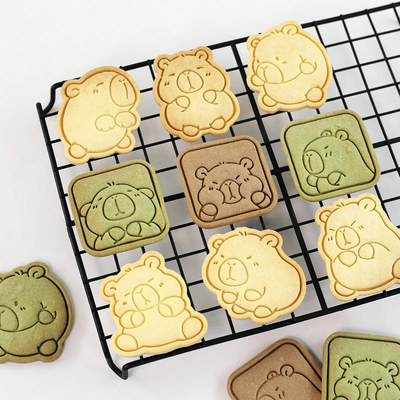 卡皮巴拉饼干模具家用卡通水豚