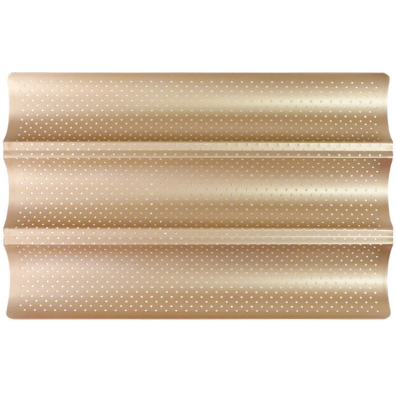 大烤箱法式长棍模不沾法式面包棍烤盘波浪土司法棍模具2/3/4连