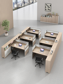 办公室工位4 6人位屏风大容量财务文员员工桌职员办公桌椅组合