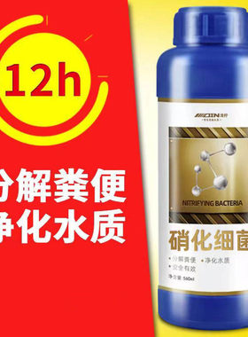 硝化细菌硝化菌鱼缸用消化水族银龙鱼鹦鹉底滤净水清澈澄清稳定剂