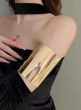 简约几何素圈手镯臂环欧美爆款冷淡风手环高级感大气时尚手饰