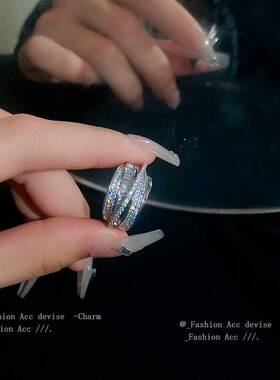 电镀真金轻奢高级感食指戒时尚