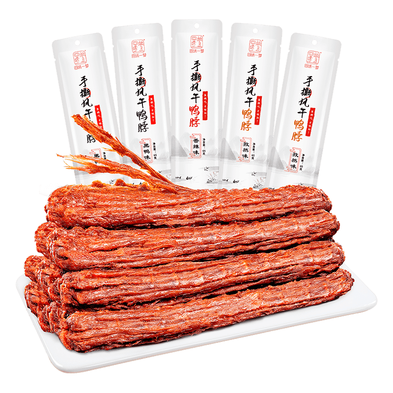 【King哥年货节】回味一梦手撕风干鸭脖60g*12根卤味熟食零食小吃