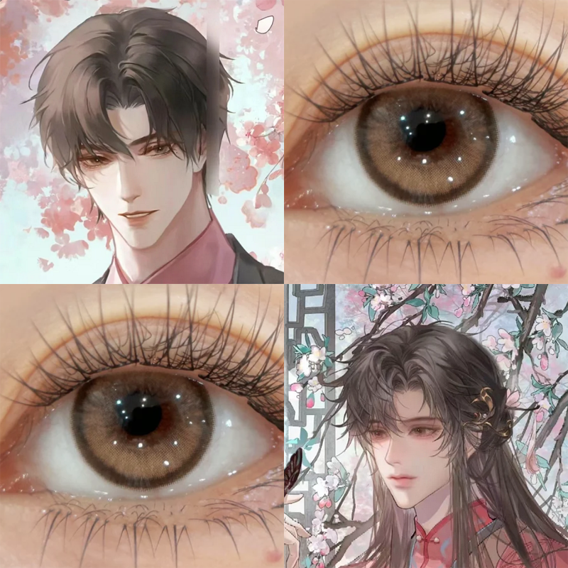 解雨臣cos美瞳日抛盗墓笔记琼瑶土豆脑袋沉默沙丘琥珀松林显色cn