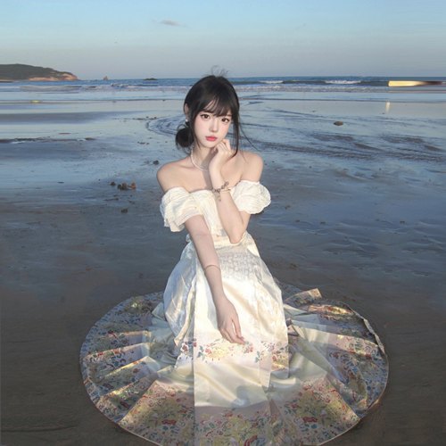 京云染汉服半身裙马面裙双经轴