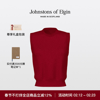 JOE纯色羊绒无袖背心女士