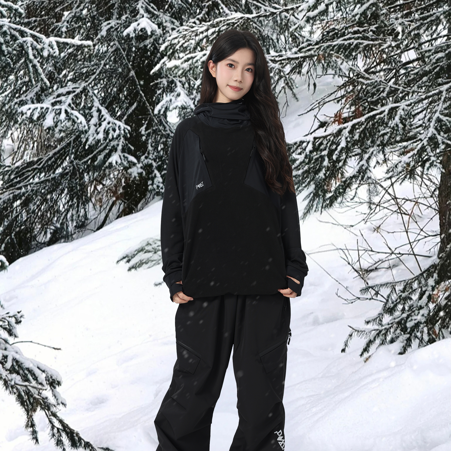 POMT防寒保暖男女同款抓绒内胆