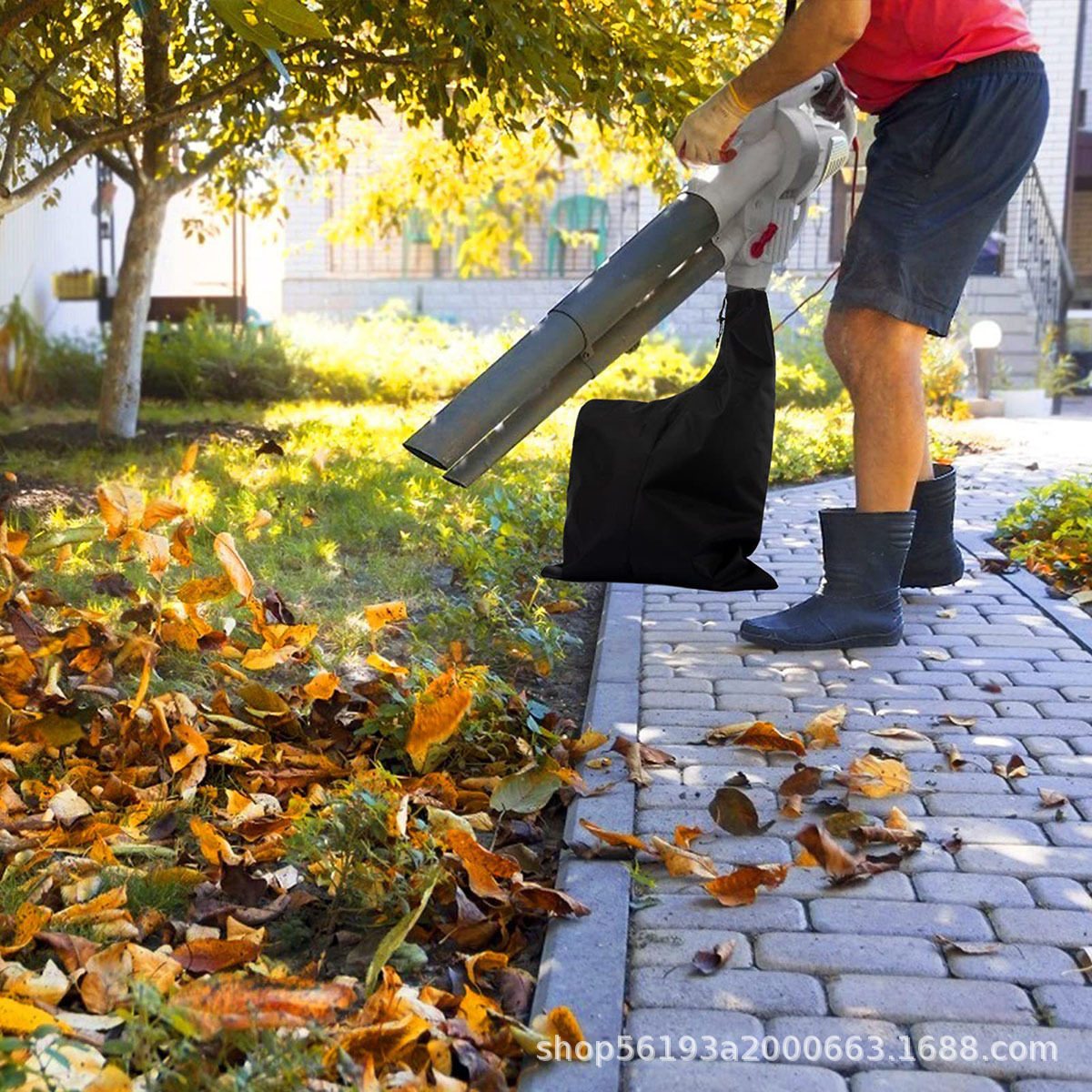 420d牛津布树叶收集袋吹叶机真空袋庭院树叶袋草坪落叶收集袋,收纳整理,收纳挂袋,淘宝优惠券,粉丝福利购,淘宝优惠卷