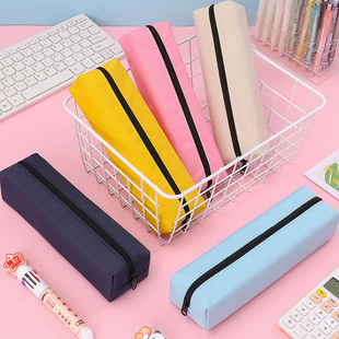 大容量简约笔袋书包男女初中生铅笔文具袋考试用学生定制印logo字